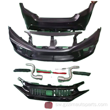 Vifaa vya gari Facelift kuweka kit bodykit kwa Civic